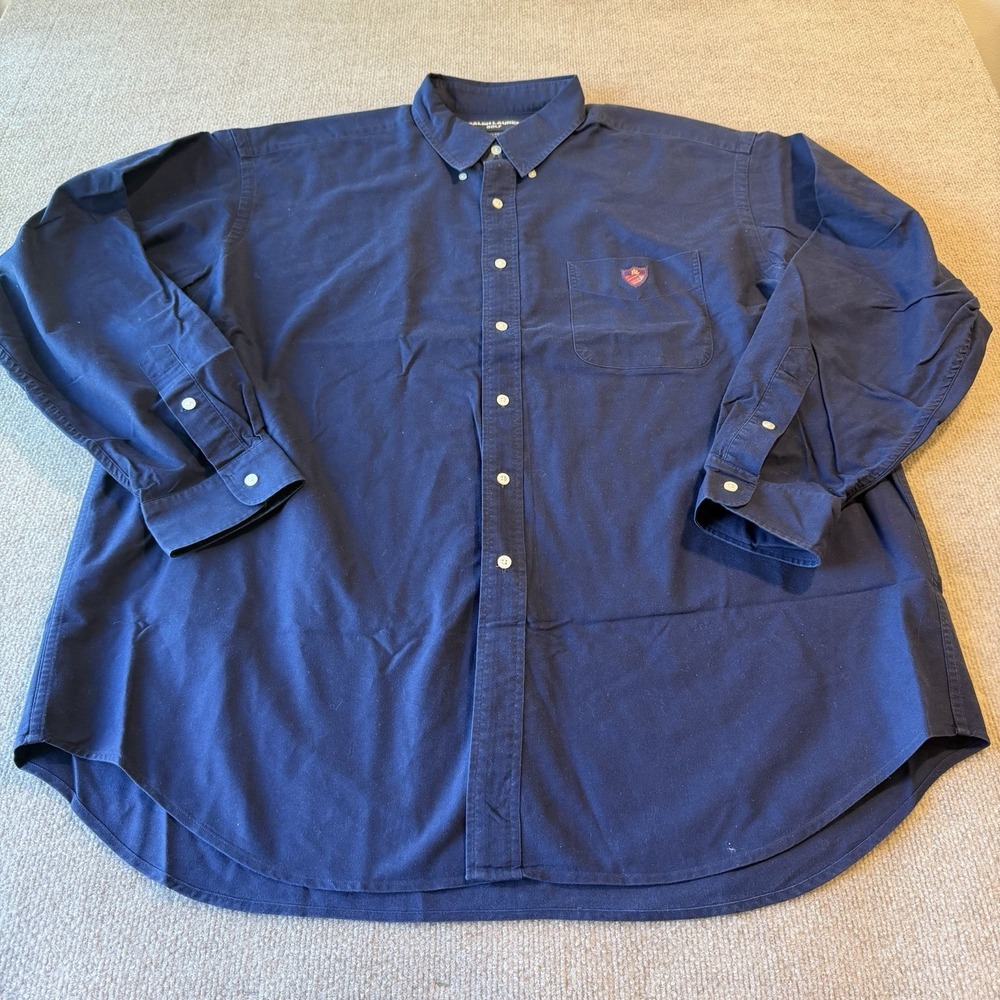 Vintage Ralph Lauren Golf Tilden Long-Sleeved Button-Down‎ Shirt Mens Size 2XL